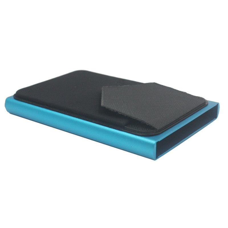 Slim Metal RFID Secure Wallet with Easy Slide Open