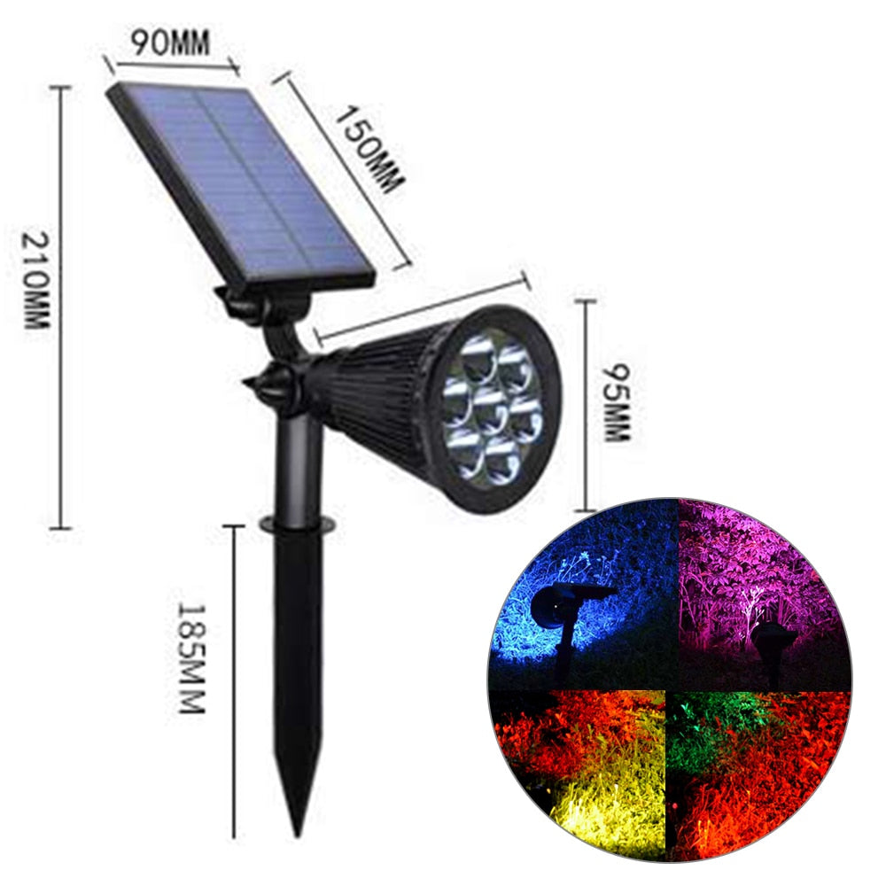 Solar Powered Outdoor Color Changing Spotlight - Halri