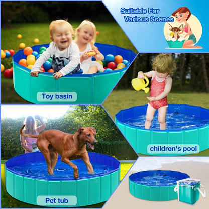 Portable Pet Pool for Kids and Dogs - Halri