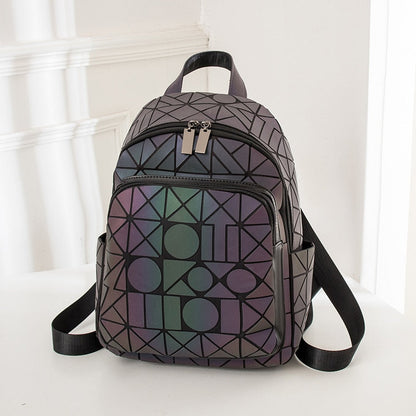 Colorful Shine Hologram School Backpack - Halri
