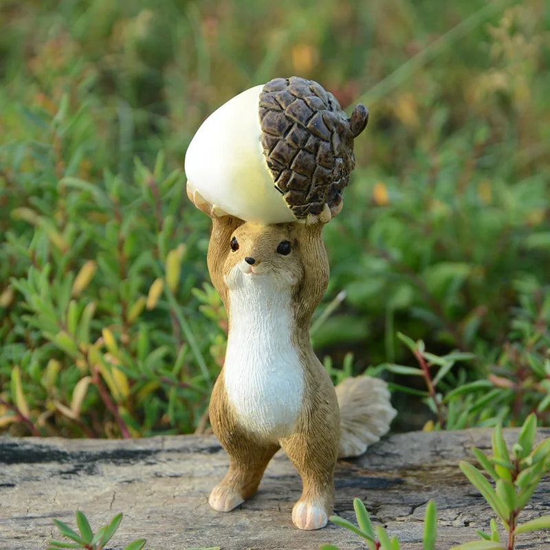 Adorable Squirrel Figurine with Heart
