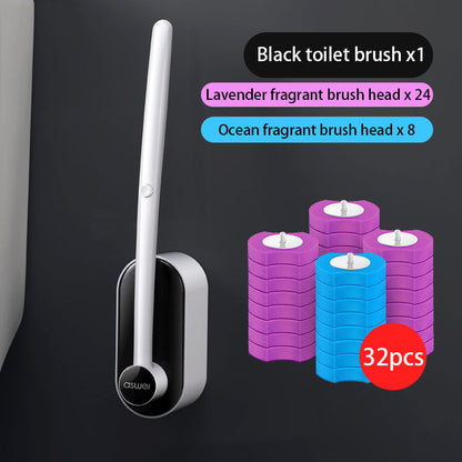 Extended Reach Toilet Brush Cleaning Set