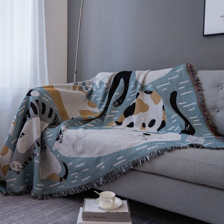 Cozy Fall Pumpkin Throw Blanket - Halri