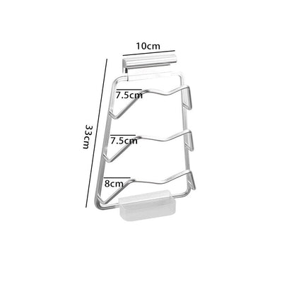 Space-Saving Wall Pot Lid Organizer Rack