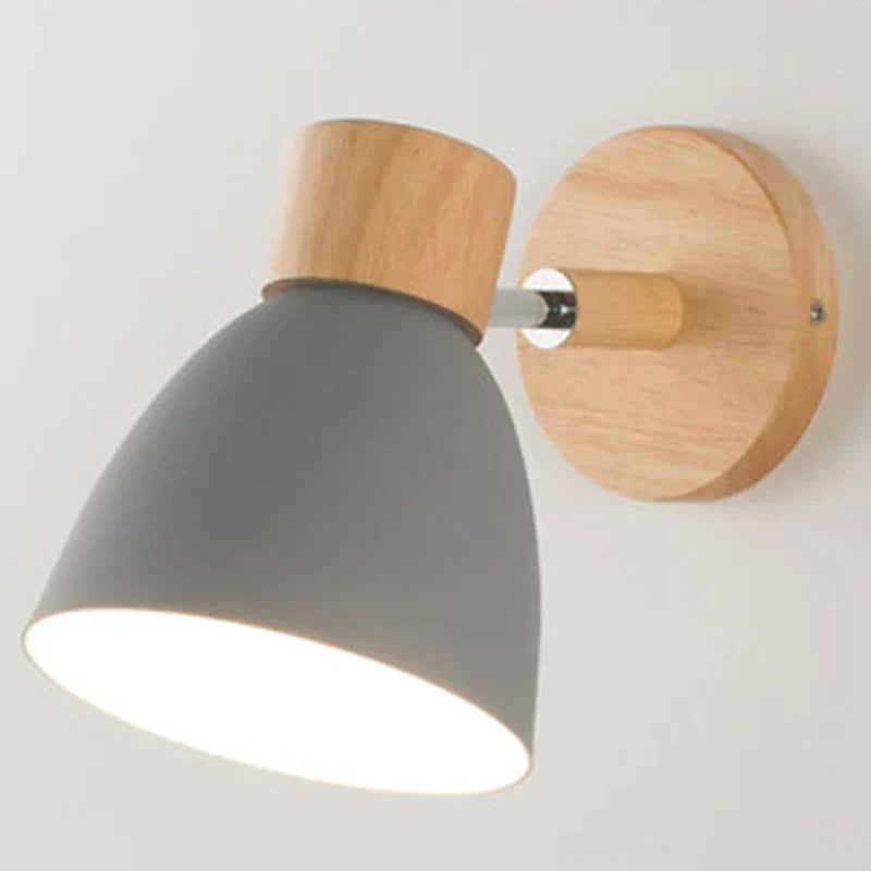 Rustic Wooden Wall Light