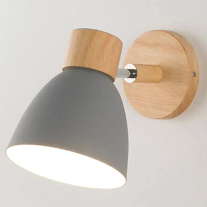 Rustic Wooden Wall Light