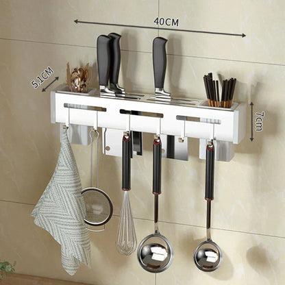 Modern Stainless Steel Wall Knife Rack