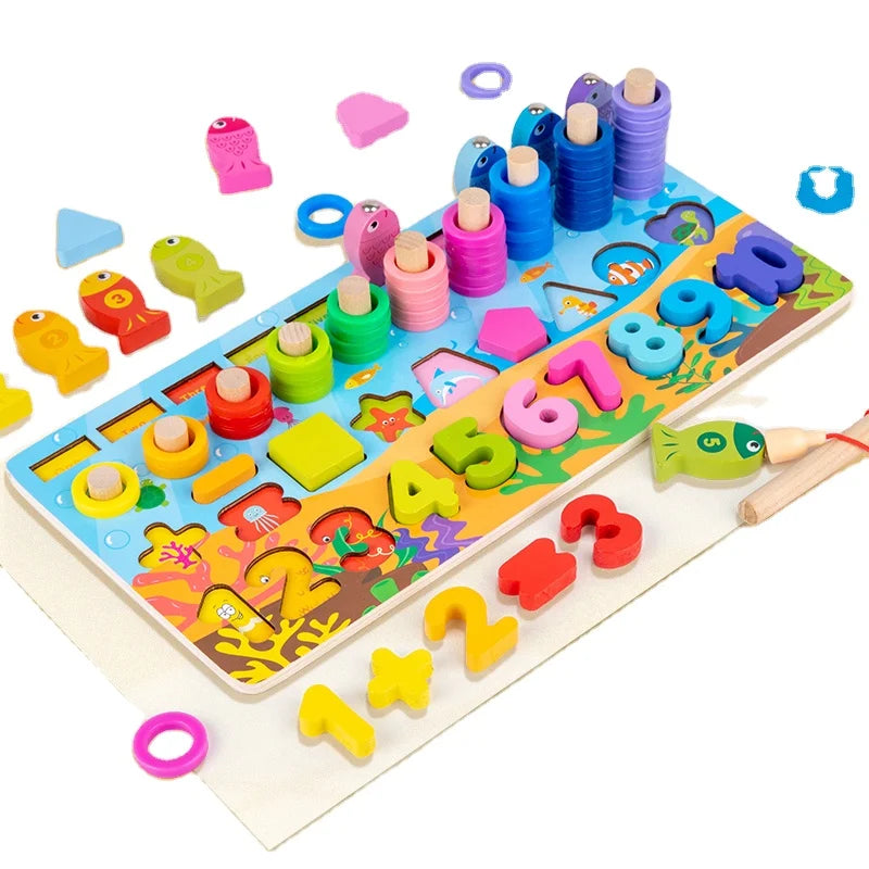 Fun Wooden Number Puzzle Toy for Kids - Halri