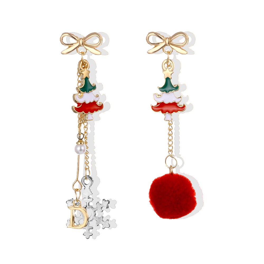 Christmas Tree Dangle Earrings