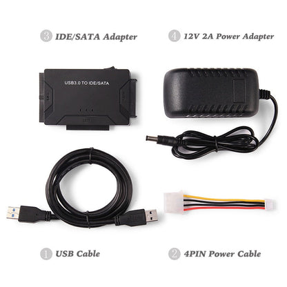 Fast USB 3.0 Hard Drive Converter Adapter