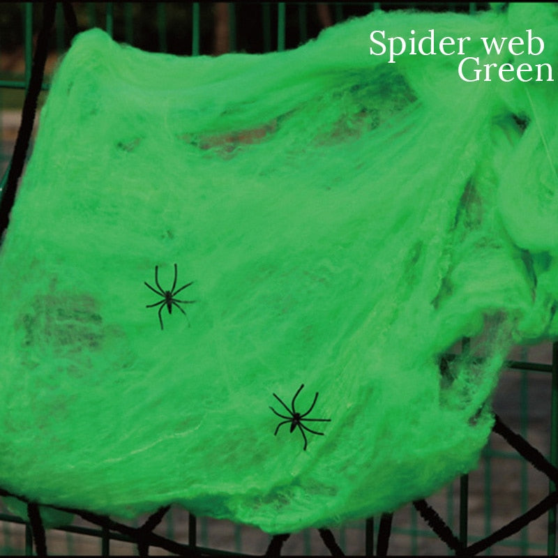 Spooky Fake Web Halloween Decor