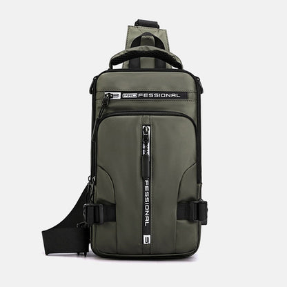 Waterproof Crossbody Sling Bag with USB Charger - Halri