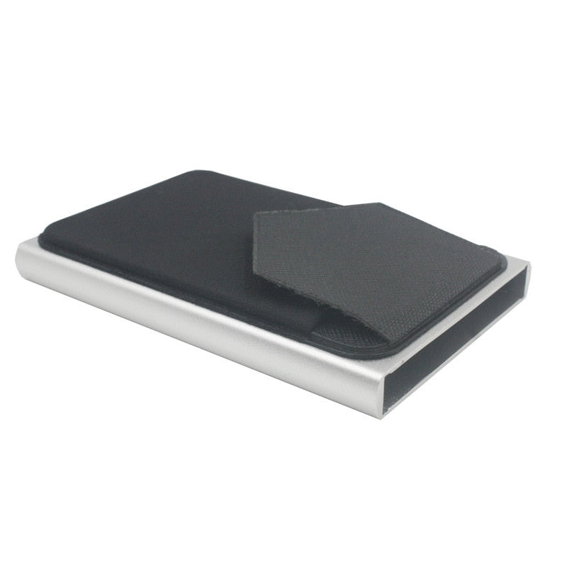 Slim Metal RFID Secure Wallet with Easy Slide Open