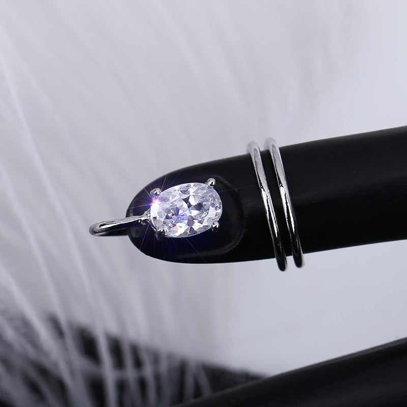 Edgy Metal Slim Stacking Rings