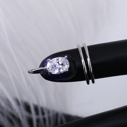 Edgy Metal Slim Stacking Rings