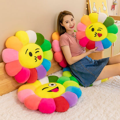 Bright Floral Soft Cushion Pillow - Halri