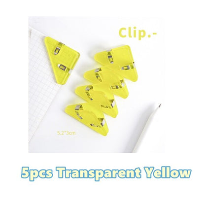 Colorful Page Triangle Book Mark Clip