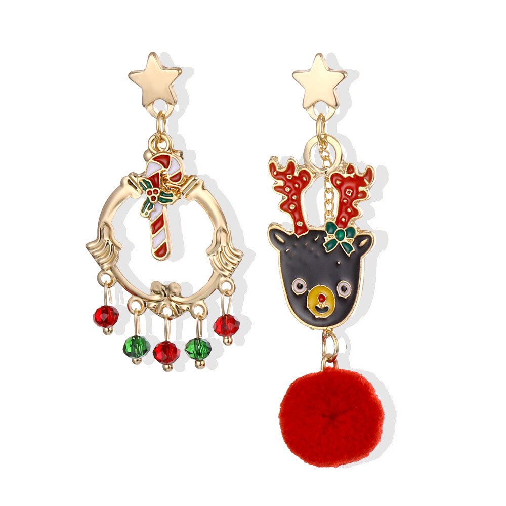 Christmas Tree Dangle Earrings
