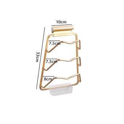 Space-Saving Wall Pot Lid Organizer Rack - Halri