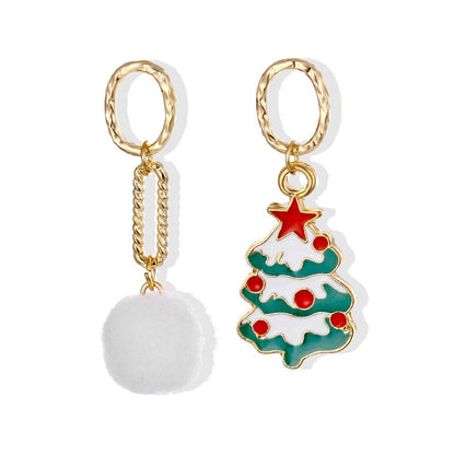 Christmas Tree Dangle Earrings