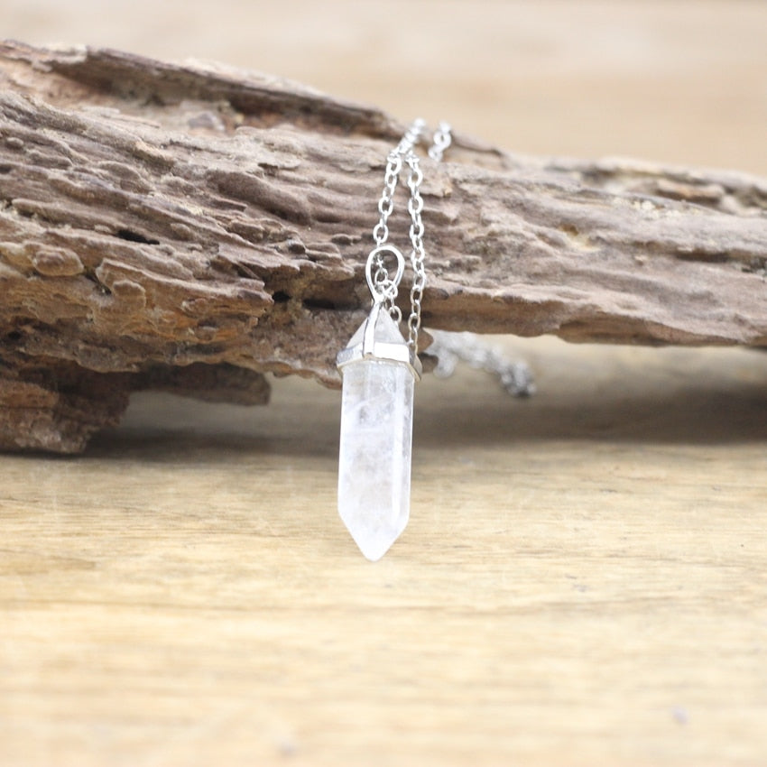 Boho Hexagon Gemstone Balance Necklace