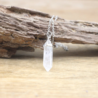 Boho Hexagon Gemstone Balance Necklace