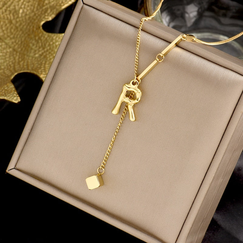 Personalized Monogram Letter Necklace
