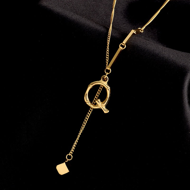 Personalized Monogram Letter Necklace