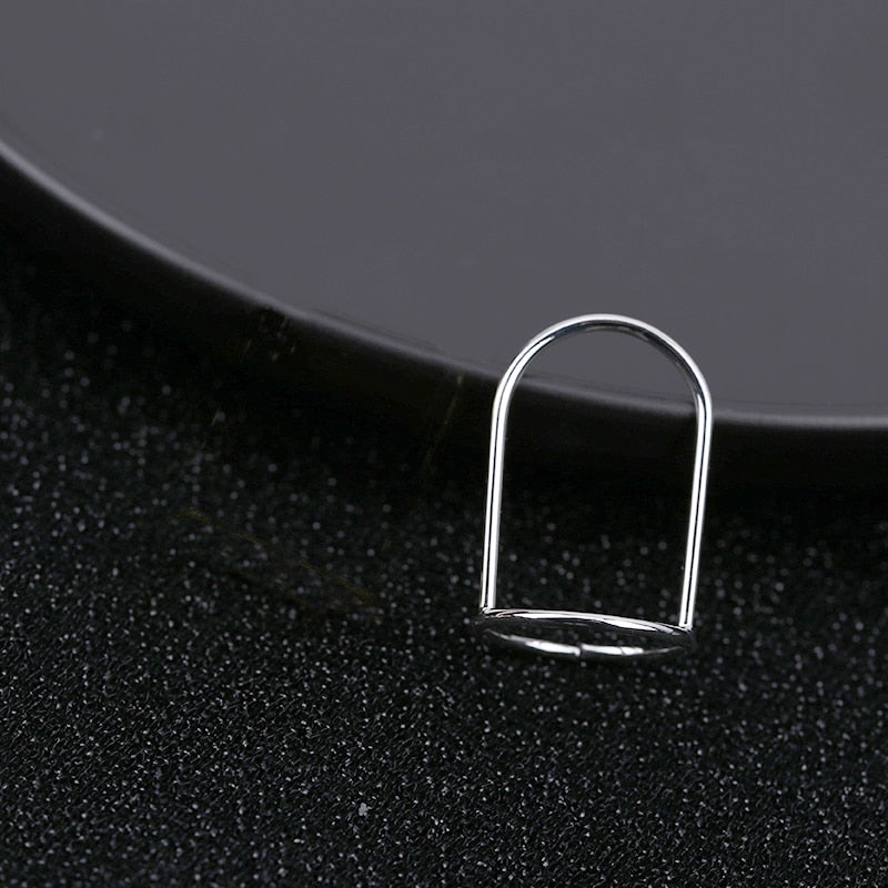 Edgy Metal Slim Stacking Rings