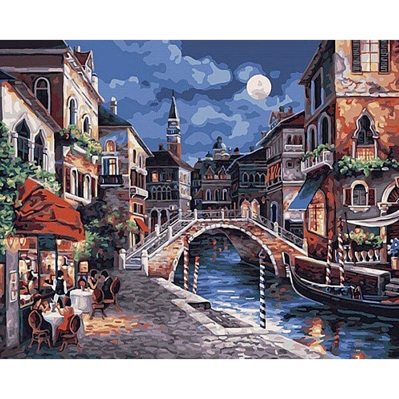 Urban Skyline Paint by Numbers Kit