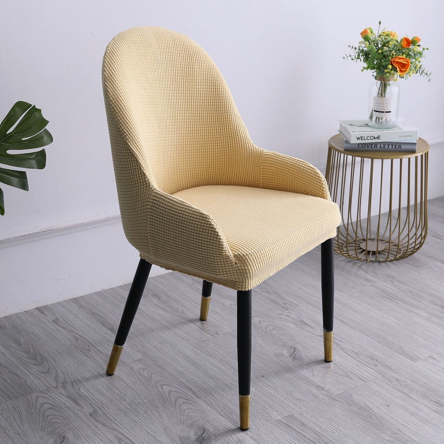 Stretchy Snug Fit Curved Chair Protector