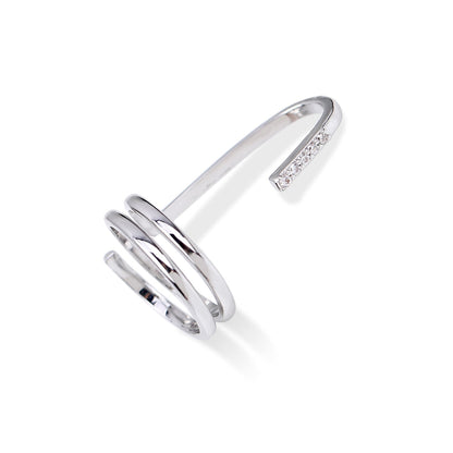Edgy Metal Slim Stacking Rings