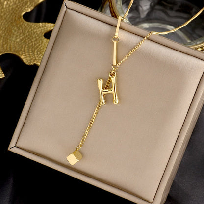 Personalized Monogram Letter Necklace - Halri