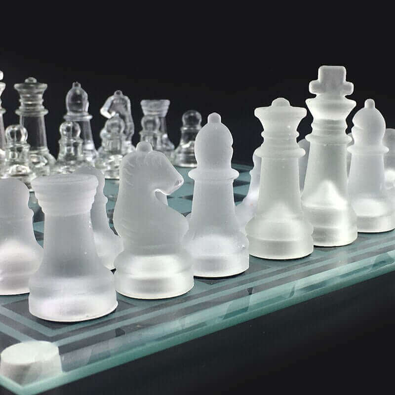 Classic Glass Chess Board Set - Halri