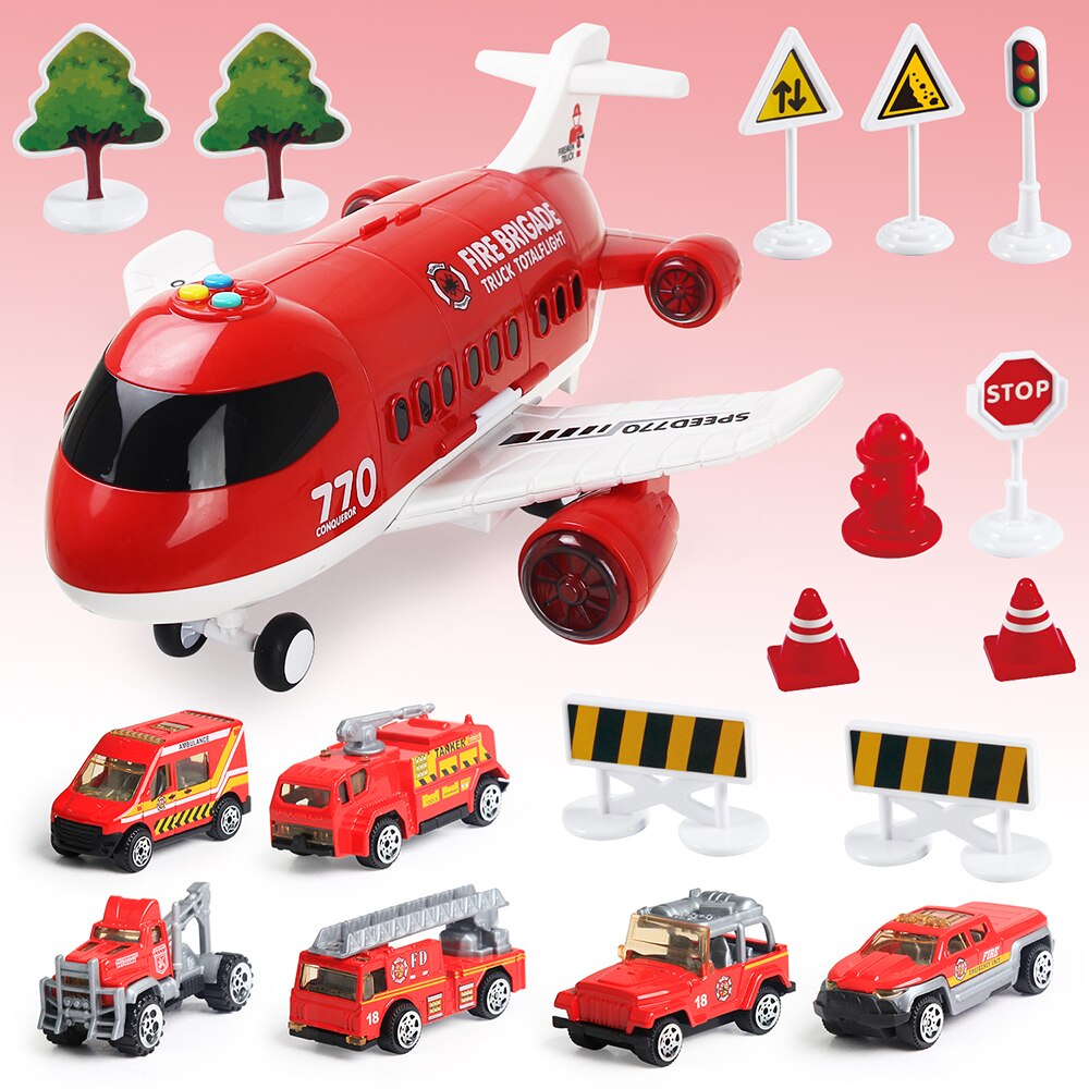 Fun Kids Musical Airplane Toy Playset - Halri
