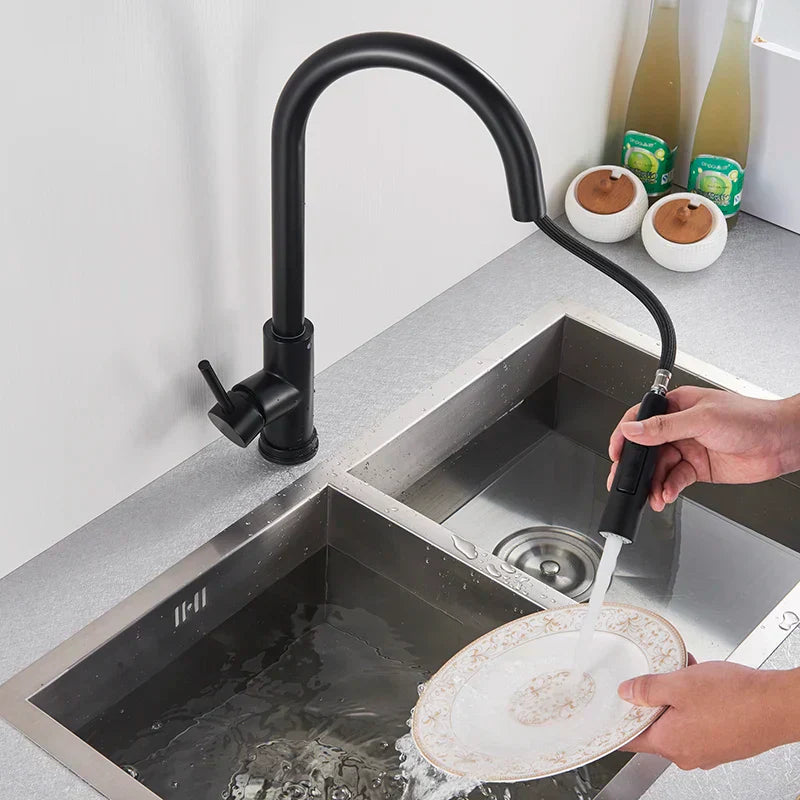 Easy Touch Kitchen Faucet with Pull-Out Spray Nozzle