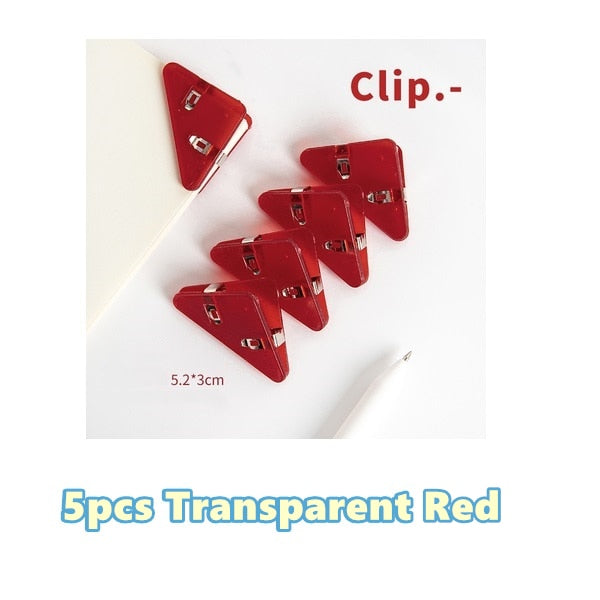 Colorful Page Triangle Book Mark Clip