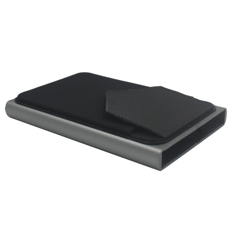 Slim Metal RFID Secure Wallet with Easy Slide Open