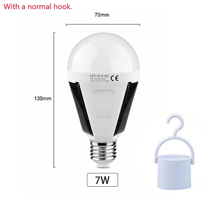 Outdoor Solar LED Light Bulb 7W/12W Waterproof - Halri