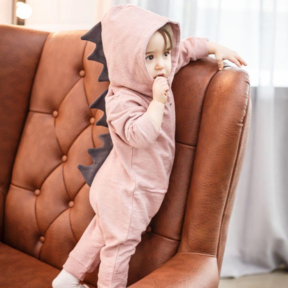 Cozy Dino Baby Romper Suit