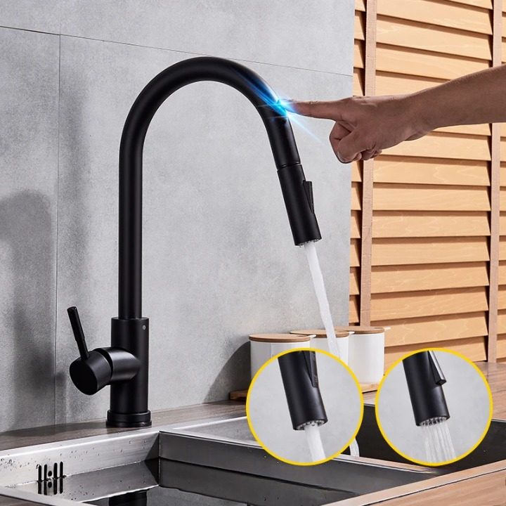 Easy Touch Kitchen Faucet with Pull-Out Spray Nozzle
