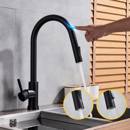 Easy Touch Kitchen Faucet with Pull-Out Spray Nozzle