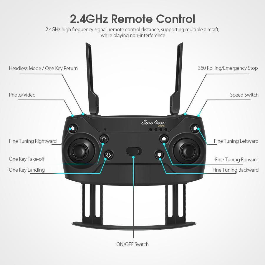 Portable HD Folding Selfie Drone with 2MP Camera