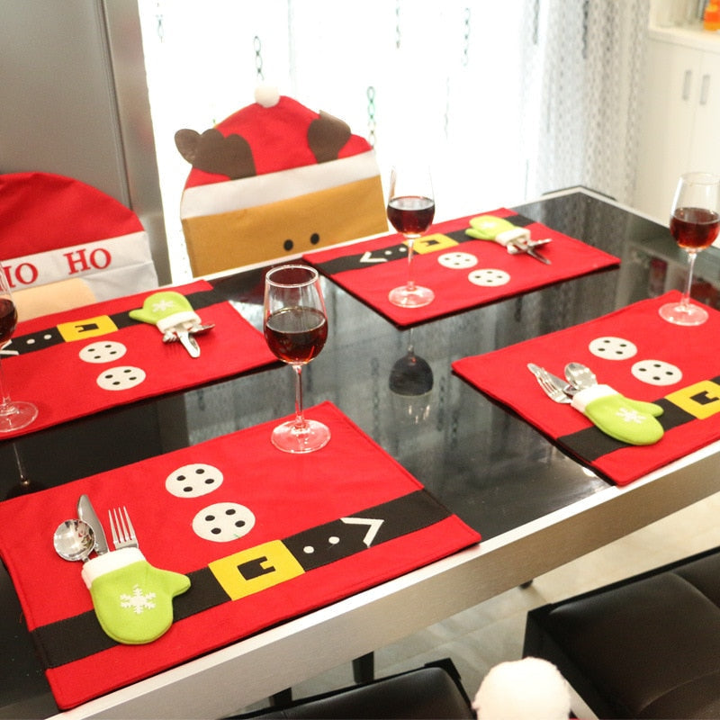 Fun Christmas Santa Table Mats - Halri
