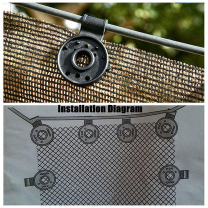 Practical Shade Fixing Net Clamp Holder - Halri