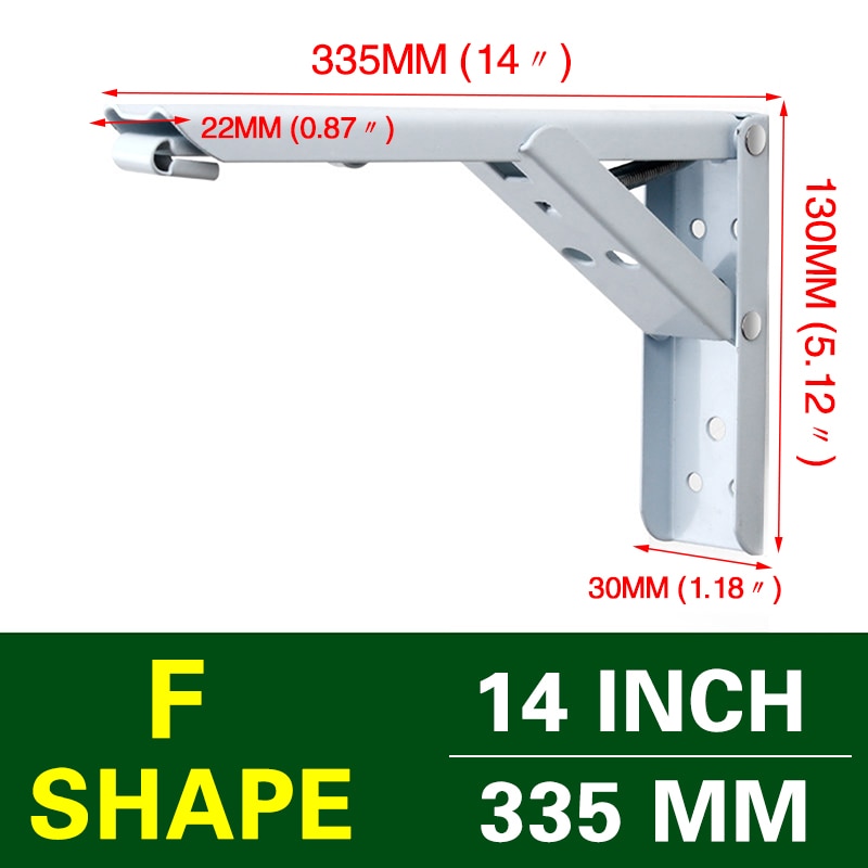 Space-Saving Foldable Wall Shelf Bracket - Halri