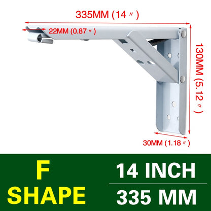 Space-Saving Foldable Wall Shelf Bracket - Halri