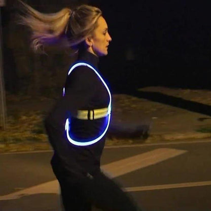 Visible High Visibility Running Vest for Night Use