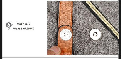 Classic Student Backpack USB Charging Bag