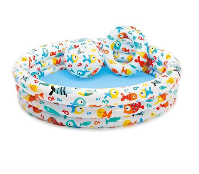 Fun Kids Pool Set - 2 Pack Inflatable Summer Pools - Halri